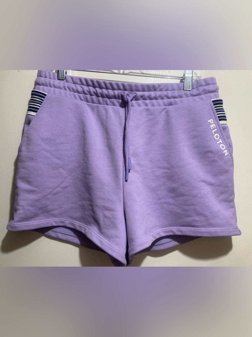 Peloton Lilac Drawstring Athletic Shorts